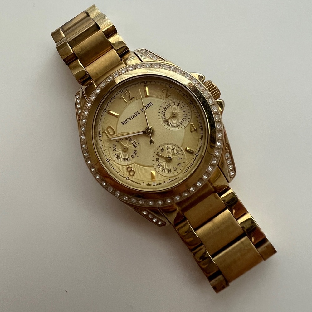 Michael Kors Gold Watch with Crystals